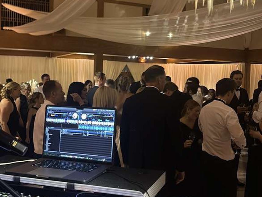 Open-format wedding DJ set at a black-tie New Jersey reception